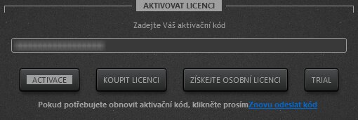 Aktivační obrazovka Time-Lapse Tool