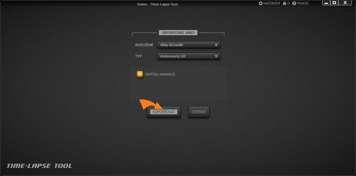Vytvoření GIF z obrázků.