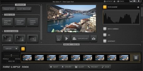 Time-Lapse Tool Software hlavní okno