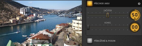 Time-Lapse Tool Efekt přechodu jasu