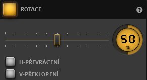 Time-Lapse Tool Nastavení efektu rotace