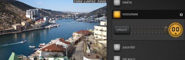 Time-Lapse Tool Příklad efektu netransparentního vodoznaku