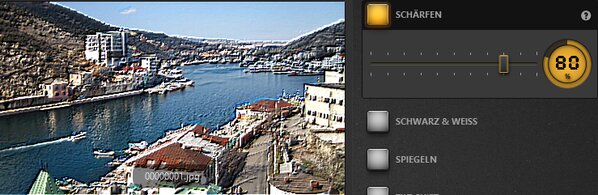 Time-Lapse Tool Schärfeeffekt Beispiel
