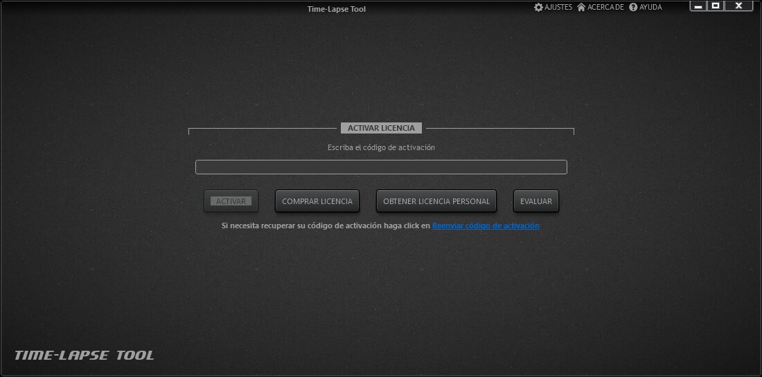 Vista activa de Time-Lapse Tool