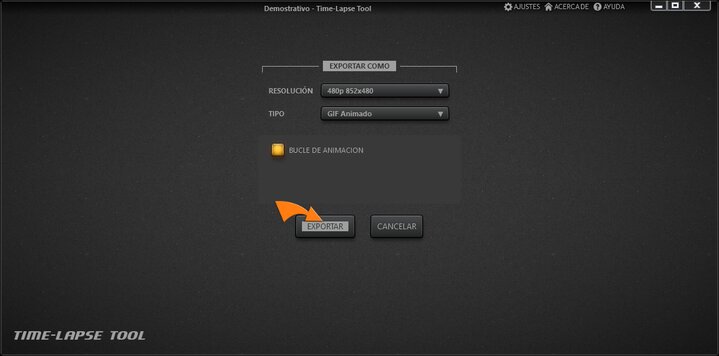 Cree un GIF desde imágenes.