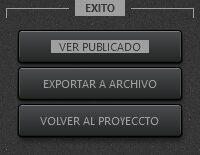 Dialogo de publicación completa de video Time-Lapse Tool