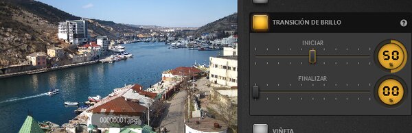 Efecto de Transición de brillo
