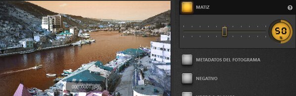 Ejemplo del Efecto de matizado