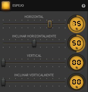 Ajustes del Efecto de espejo