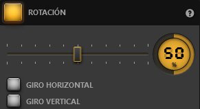 Ajustes del Efecto de Rotación Ajustes del Efecto de Rotación