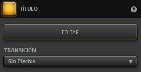 Ajustes de Efectos de Título de Time-Lapse Tool