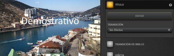 Efecto de Título de Time-Lapse Tool