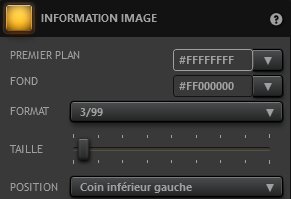 Time-Lapse Tool Paramètrage des Effets de l