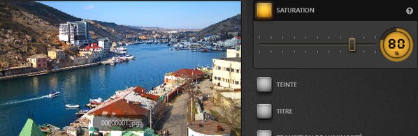 Effet de saturation Time-Lapse Tool