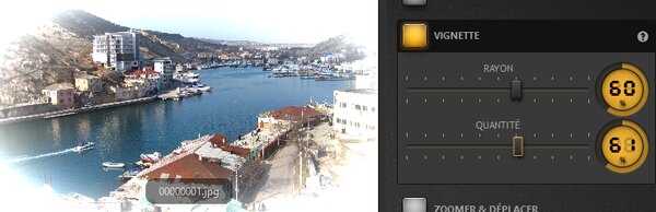 Exemple de l’effet vignette Time-Lapse Tool