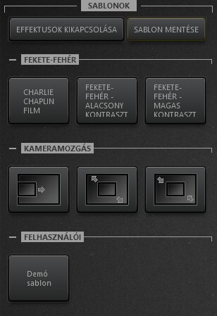 Time-Lapse Tool effektussablonai