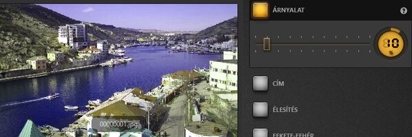 Time-Lapse Tool árnyalat effektus