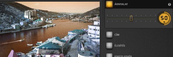 Time-Lapse Tool árnyalat effektus példa