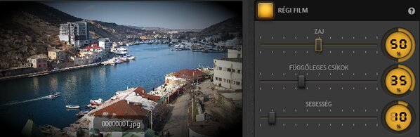 Time-Lapse Tool régi film effektus