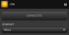 Time-Lapse Tool cím effektus beállításai Time-Lapse Tool cím effektus beállításai