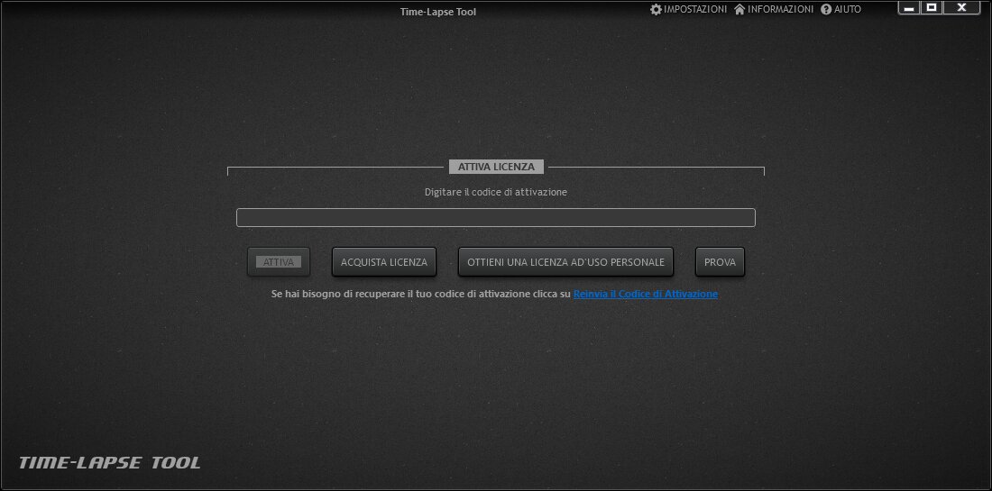 Time-Lapse Tool Attiva Schermata