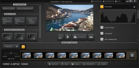 Finestra Principale del Software Time-Lapse Tool
