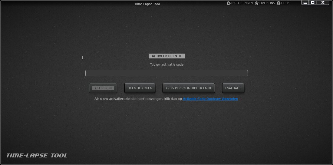 Time-Lapse Tool Activeer weergave