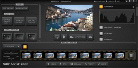 Time-Lapse Tool Hoofdscherm software