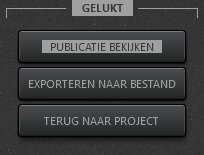 Time-Lapse Tool Dialoogscherm Video publiceren voltooid