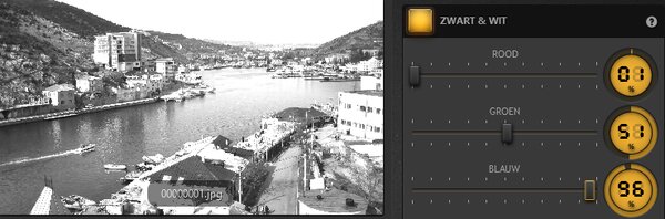 Time-Lapse Tool Voorbeeld Time-Lapse-video zwart & wit-effect