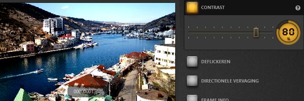 Time-Lapse Tool Voorbeeld contrast-effect
