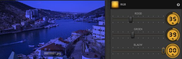 Time-Lapse Tool Voorbeeld RGB-effect