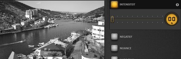 Time-Lapse Tool Voorbeeld verzadigingseffect