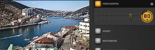 Time-Lapse Tool Verscherpt Effect Voorbeeld