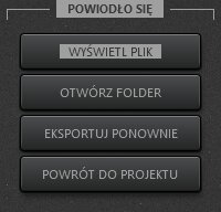 Okno pomyślnego eksportu do pliku wideo Time-Lapse Tool