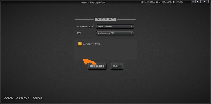 Stwórz GIF z obrazów.
