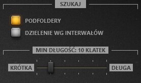 Ustawienia importu obrazów Time-Lapse Tool