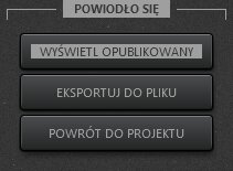 Okno informujące o pomyślnie zakończonej publikacji filmu Time-Lapse Tool