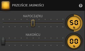 Ustawienia efektu przejścia jasności Time-Lapse Tool Ustawienia efektu przejścia jasności Time-Lapse Tool