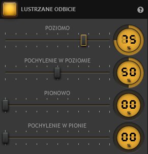 Ustawienia efektu lustrzanego odbicia Time-Lapse Tool Ustawienia efektu lustrzanego odbicia Time-Lapse Tool