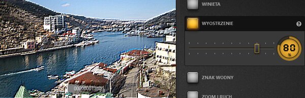 Przykład użycia efektu wyostrzenia Time-Lapse Tool