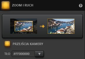 Przykład użycia efektu zoom i ruch Time-Lapse Tool