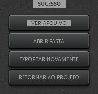 Tela de Sucesso de Exportação de Vídeo do Time-Lapse Tool