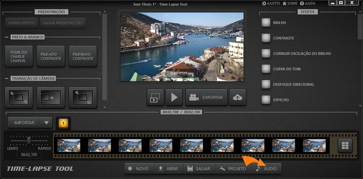 Tela Principal do Time-Lapse Tool