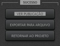 Caixa de Diálogo de Sucesso na Publicação do Vídeo no Time-Lapse Tool