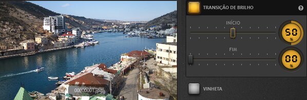 Efeito de Transição de Brilho do Time-Lapse Tool