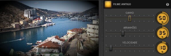 Efeito de Filme Antigo do Time-Lapse Tool