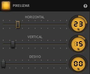 Configurações do Efeito de Pixelização do Time-Lapse Tool