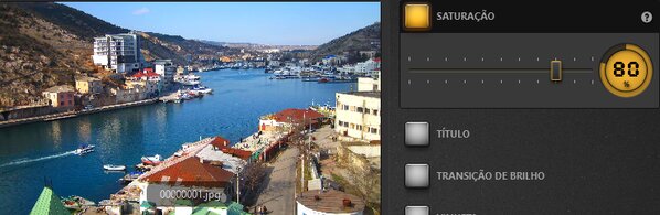 Efeito de Saturação do Time-Lapse Tool