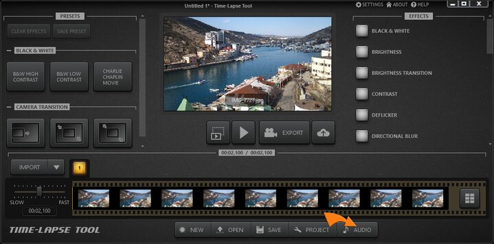 Time-Lapse Tool Main View